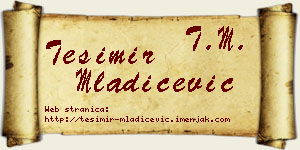 Tešimir Mladićević vizit kartica
